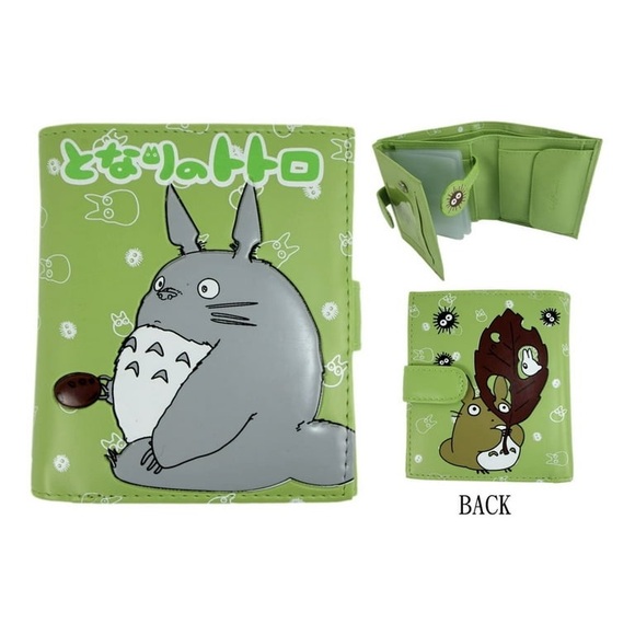 Studio Ghibli Handbags - Studio Ghibli my neighbor Totoro lime green wallet various compartments